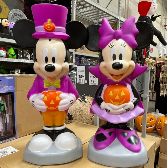 Disney Other 222 Disney 2ft Mickey Mouse Minnie Mouse Halloween